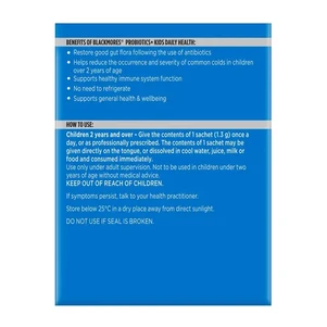 (PRE ORDER) Blackmores Probiotics+ Kids Daily Health Powder 30 Sachets shelf life 2yrs